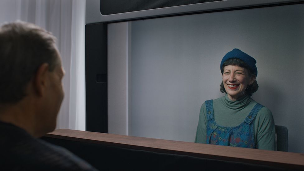 Google's Project Starline uses 3D imaging to make someone on a video call appear as if they're really there.