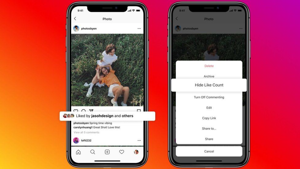 Instagram позволяет пользователям скрывать лайки, чтобы снизить давление в социальных сетях 1 Пользователи смогут видеть имена пользователей, которым понравился пост, но не общую цифру.