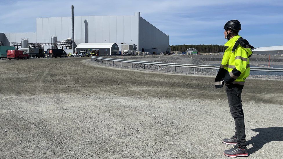 Northvolt's gigafactory is 125 miles south of the Arctic Circle