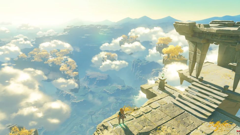 Skydiving and high peaks appear to be a major part of the new Zelda's gameplay