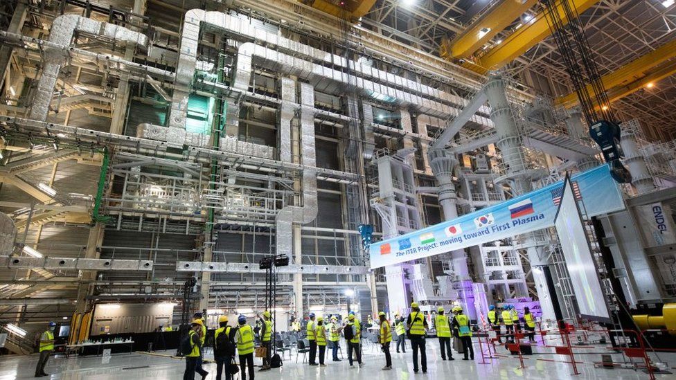 The giant assembly hall of the Iter project in the south of France