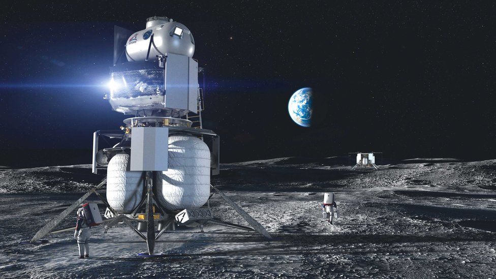 The design developed by Blue Origin in partnership with aerospace giants was called "Blue Moon"