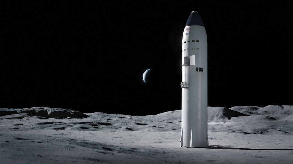 SpaceX's winning bid will use an adapted version of its Starship vehicle to land astronauts on the Moon