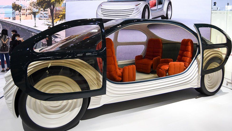 The interior of the Airo is intended to be more like a room than a car