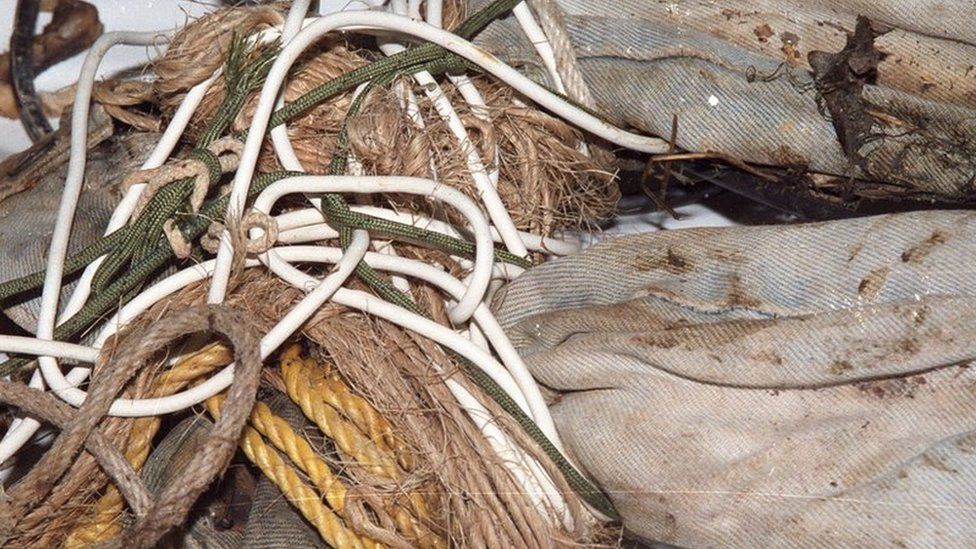 Six different types of rope had been used