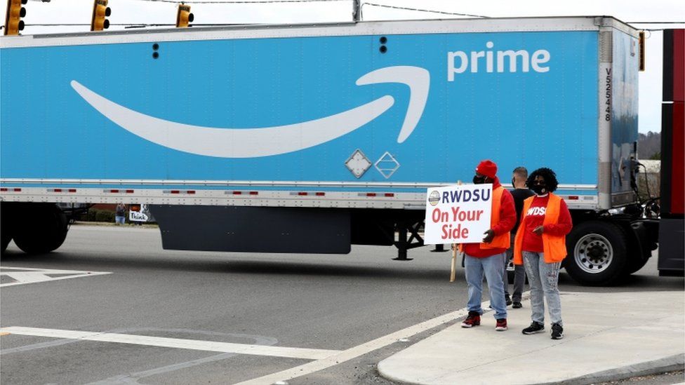 The Retail, Wholesale and Department Store Union wants to set up a branch at Amazon
