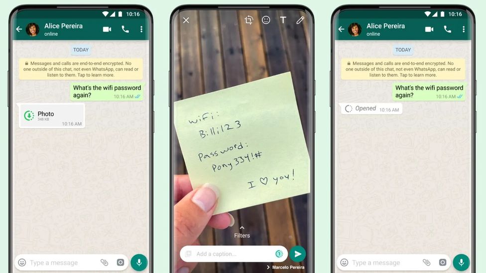 WhatsApp 'view Once' показывает исчезающие фото и видео 1 119781026 whatsapp vanishing messages