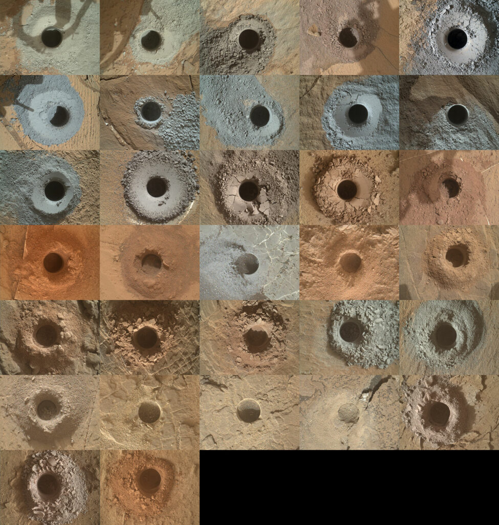 Марсоход НАСА Curiosity использовал бур на своей роботизированной руке