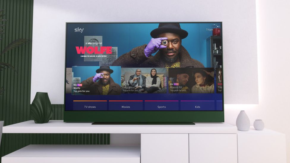 Image caption, Sky Glass is being billed as a no-fuss smart TV