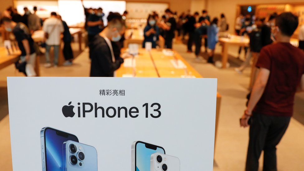 Image caption, China remains a hugely important market for Apple's devices