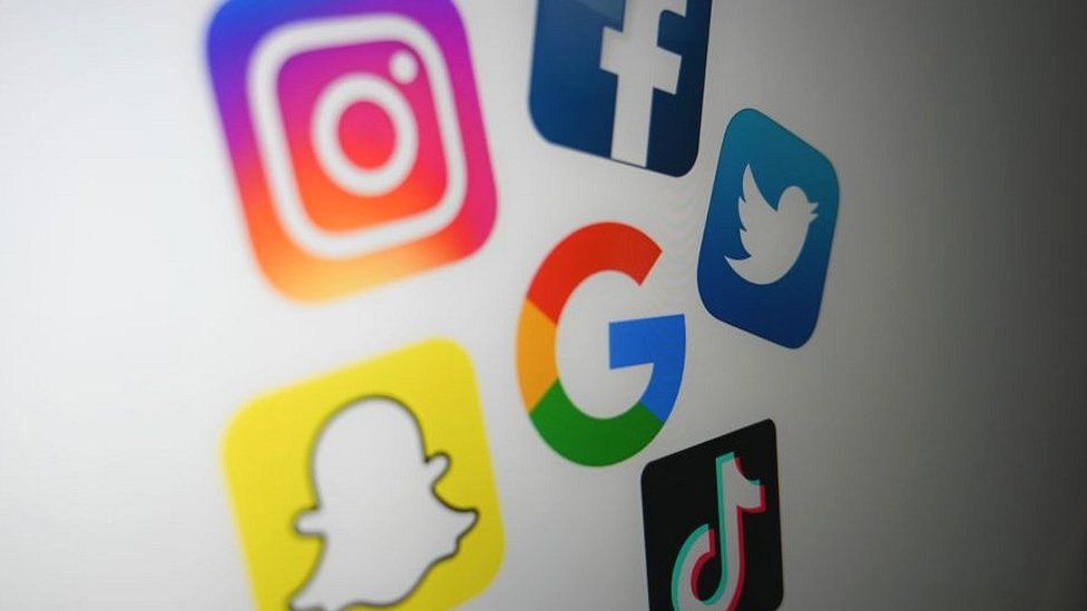 Image caption, The world's biggest social-media giants are being probed by US senators