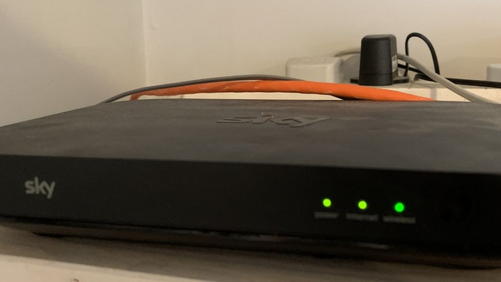 Image caption, Six models of Sky router needed to be fixed because of a software bug that could have been exploited by hackers