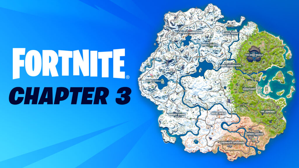 Карта Fortnite Глава 3 - перевернутая