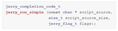 JerryScript 1.0 от Samsung стабильна версию 2 Samsung отвечает за IOT.js