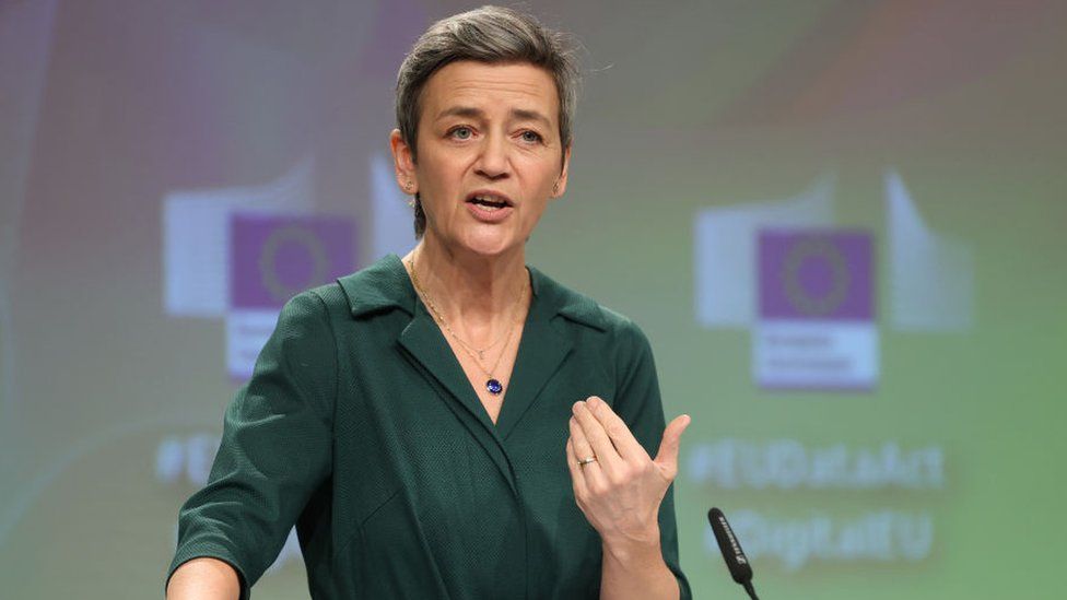 , EU antitrust chief Margrethe Vestager said technology's "gatekeepers" must take responsibility