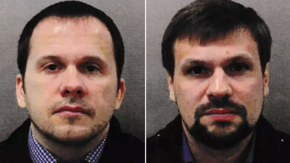 Подозреваемые в отравлении в Солсбери - Александр Петров (слева) и Руслан Боширов