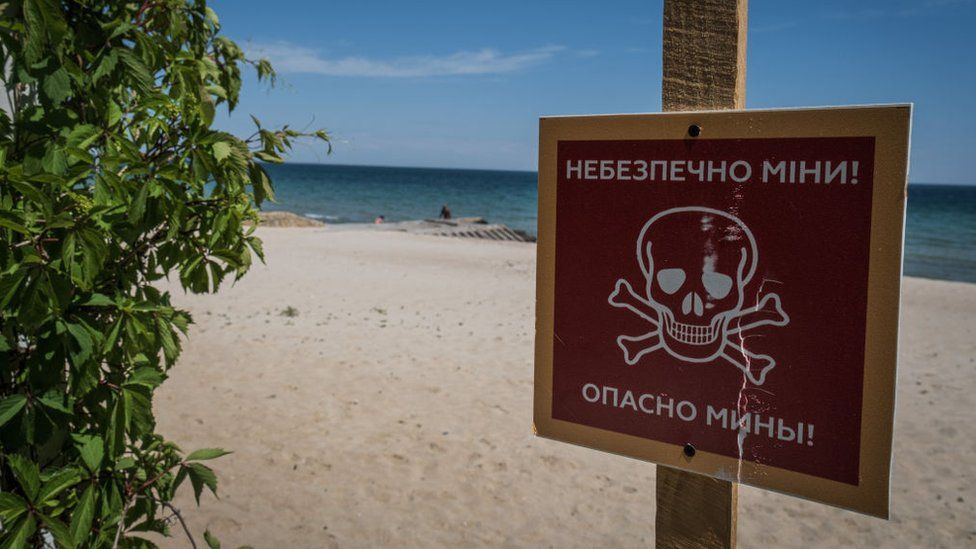 , Ukraine has defended its coastline with mines