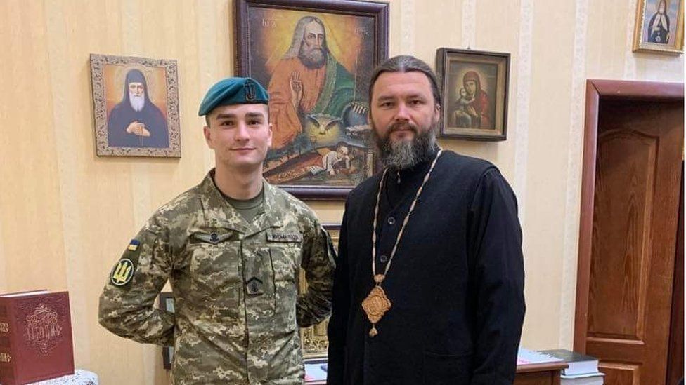 Глеб Стрыжко с архиепископом Федором