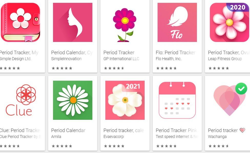 , There are many period trackers on the app stores, and lots of them have high ratings