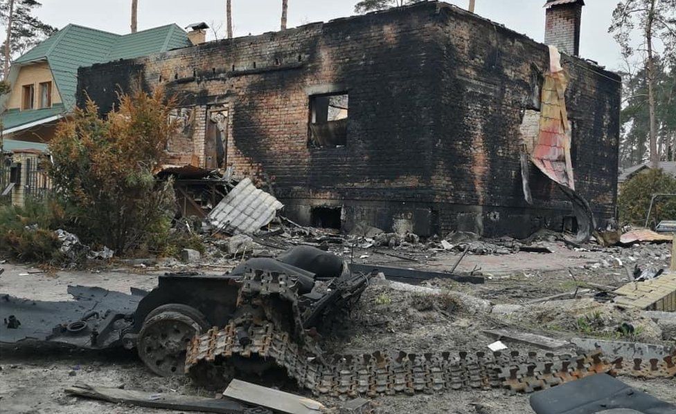 , Many homes in Irpin were taken over by Russia's occupying forces and destroyed