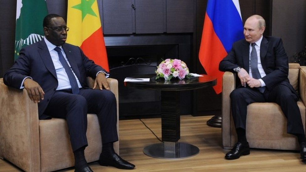 , The head of the African Union met Vladimir Putin in Russia