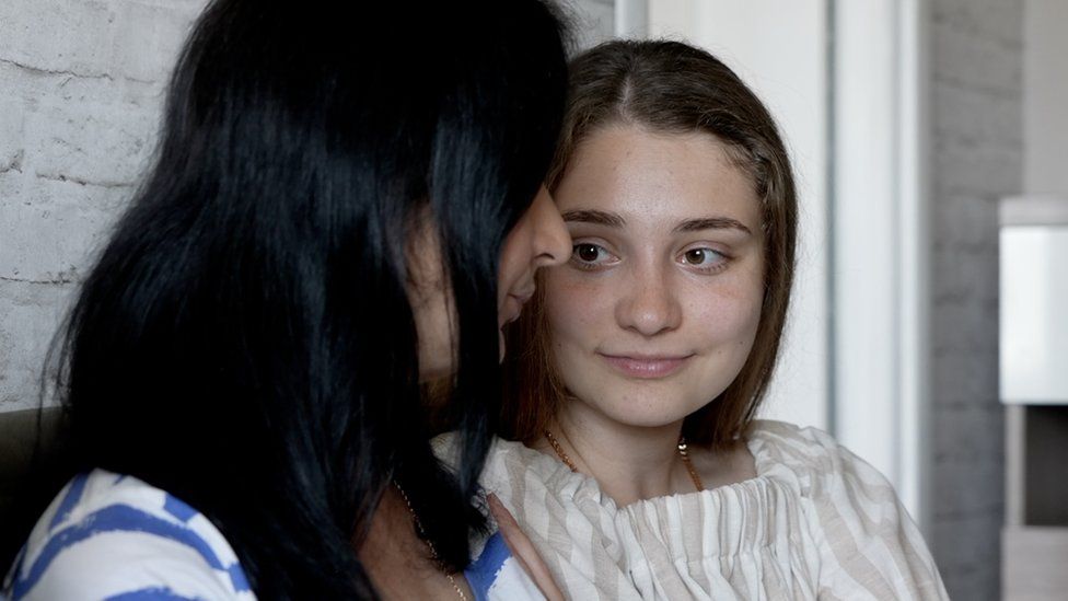 , Yuliya with daughter Anastasiya reunited in Kyiv