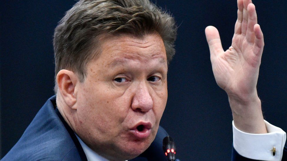 , The head of Gazprom, Alexei Miller, said Russia would play by its own rules after limiting the amount of gas to Germany