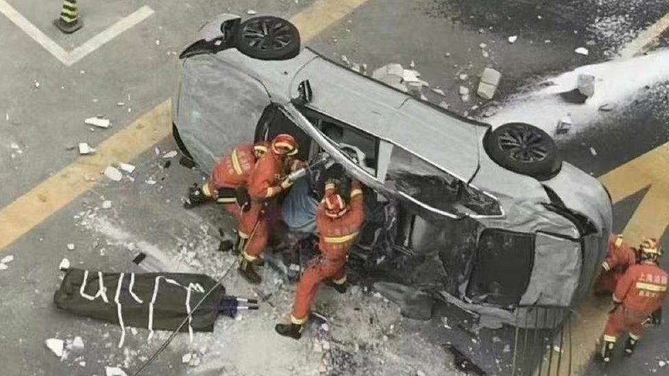 Nio, В результате инцидента погибли два человека, находившиеся в автомобиле