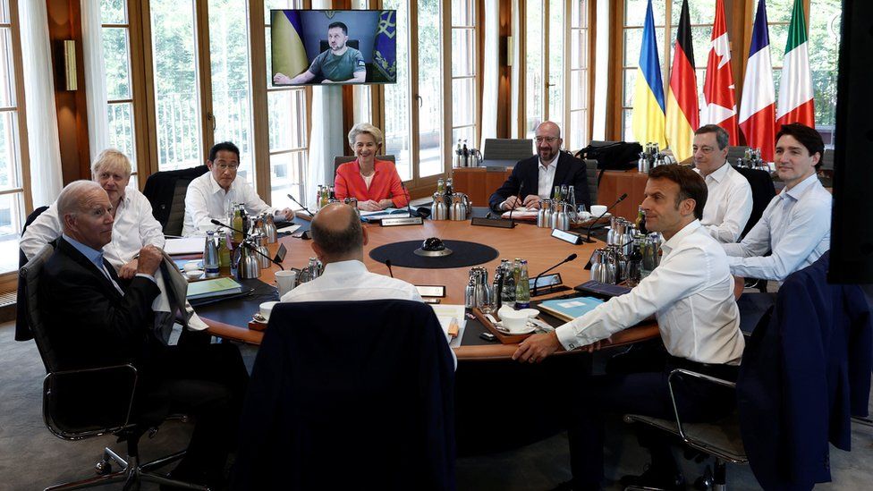 Война в Украине: встреча G7 обещает действия, но ждут важные решения 1 Президент Украины Владимир Зеленский выступил на саммите G7 по видеосвязи, призвав предоставить Украине больше оружия