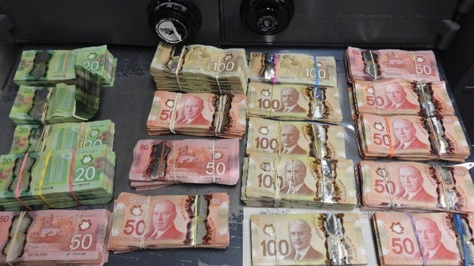 , Nearly 800,000 Canadian dollars in cash was found in Sebastien Vachon-Desjardins' apartment