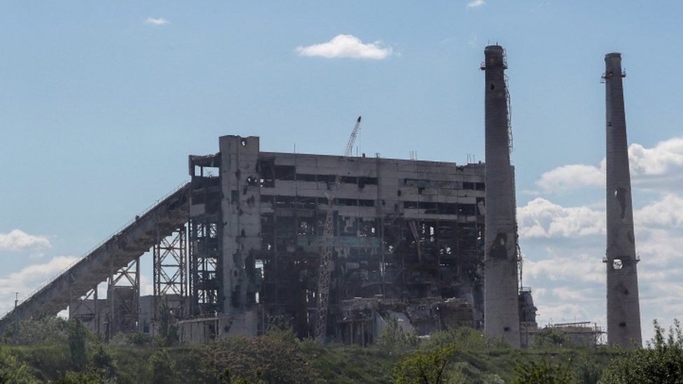 The Azovstal steel mill was virtually destroyed in the siege