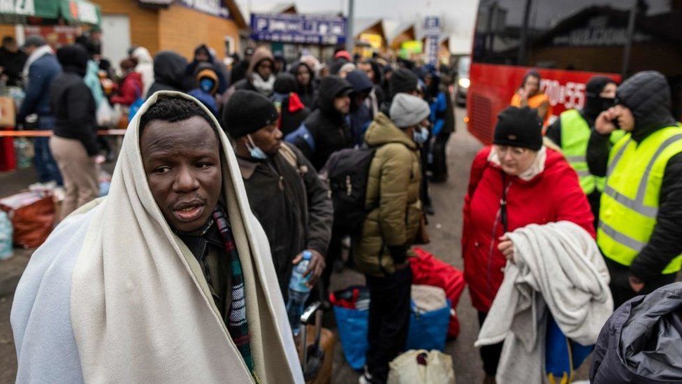 , Many Africans battled to cross the border into Poland after the outbreak of war in Ukraine