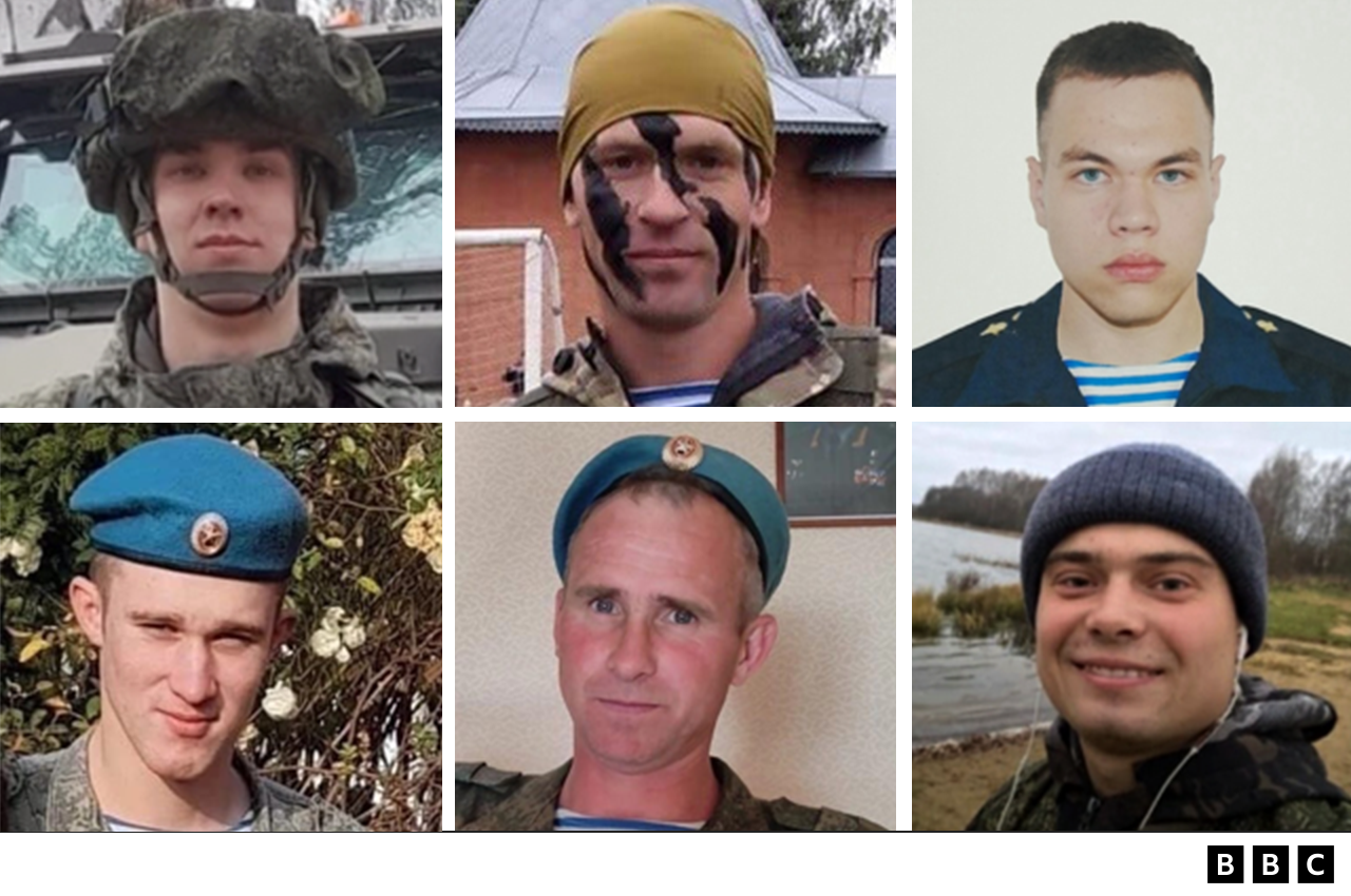 , Some of the the 62 Russian soldiers from 331st regiment who are known to have died