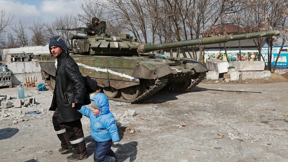 Russian forces have been accused of targeting civilians in the city of Mariupol