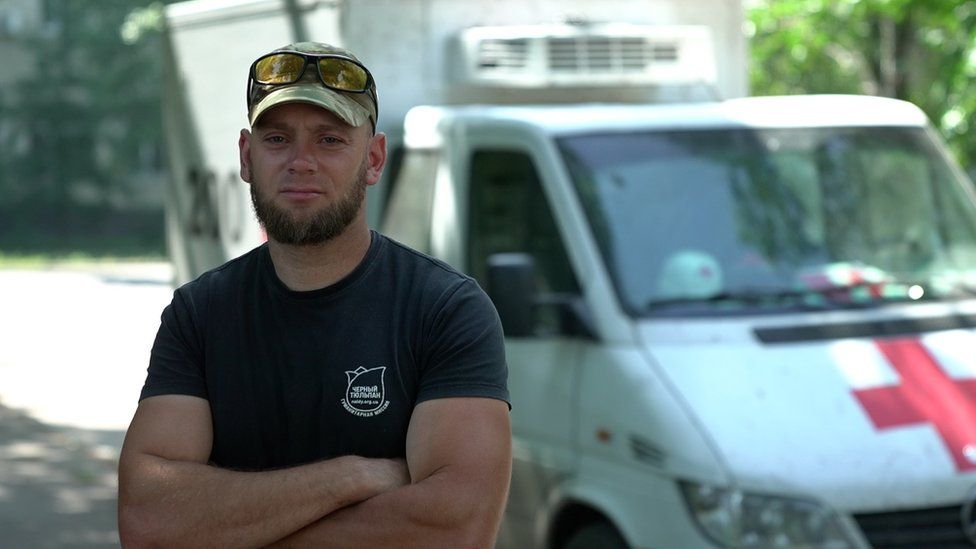 Aleksey Yukov recovers dead bodies of Ukrainian and Russian soldiers killed in combat in the Donbas