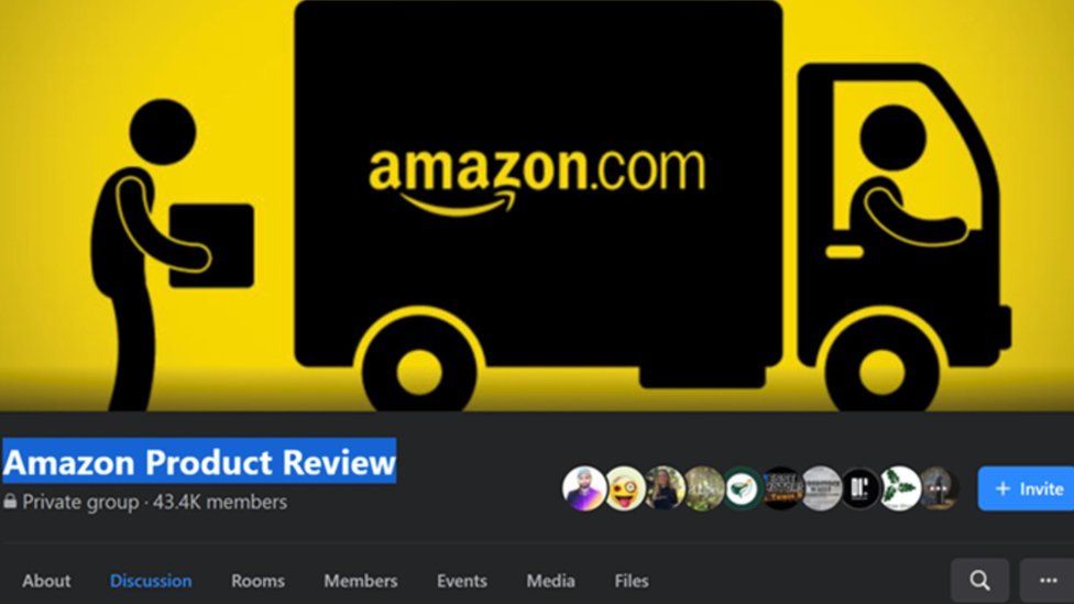 An example of one of the groups Amazon says was incentivising fake reviews