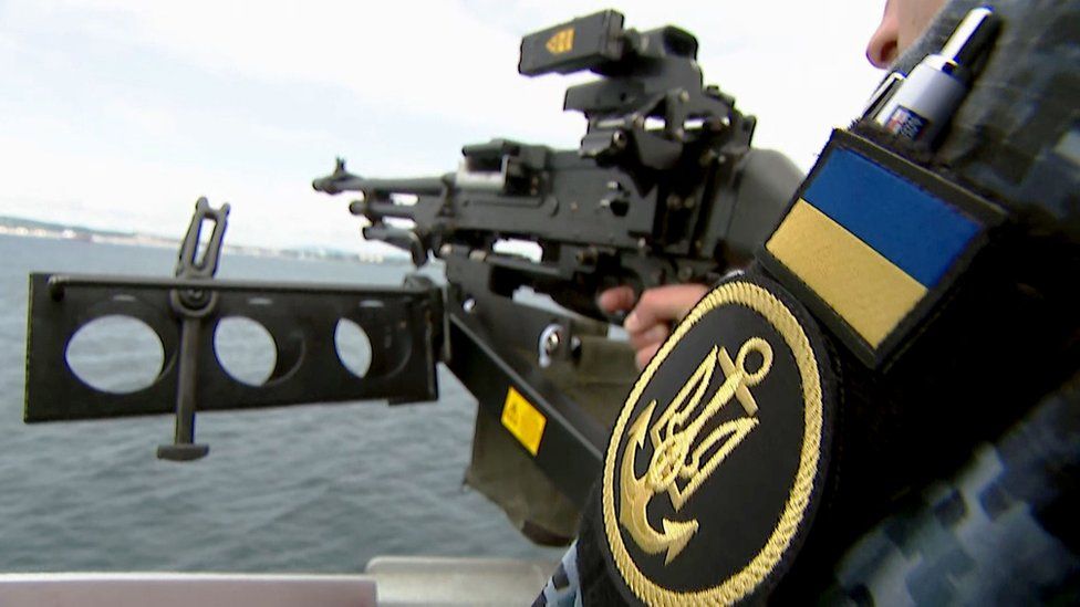 Ukrainian sailors learned how to operate weapons on the ship