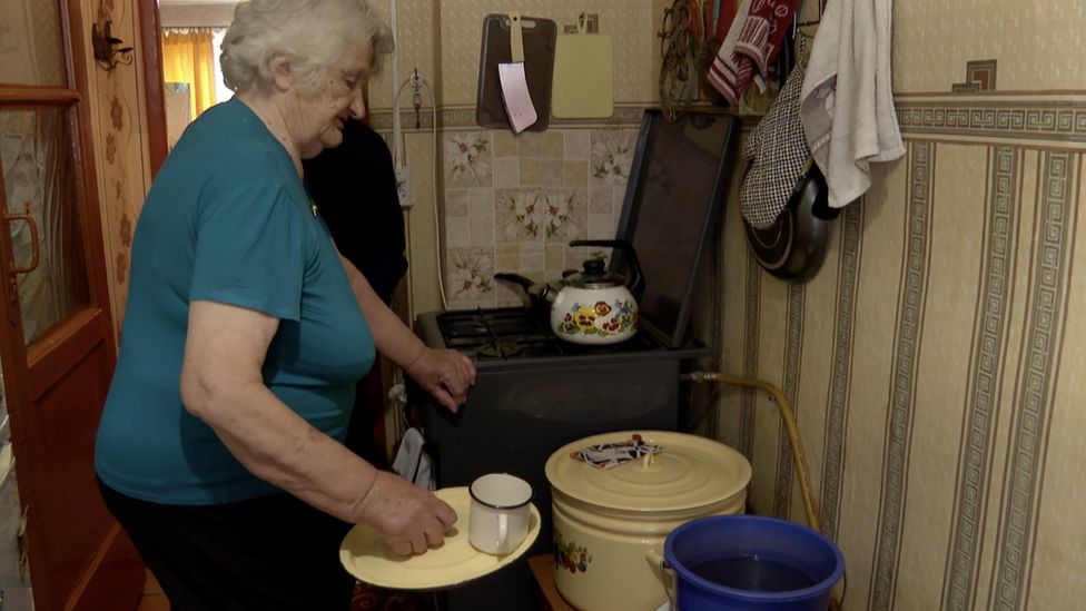 Living is so rudimentary in Novorzhev that some residents have no running water