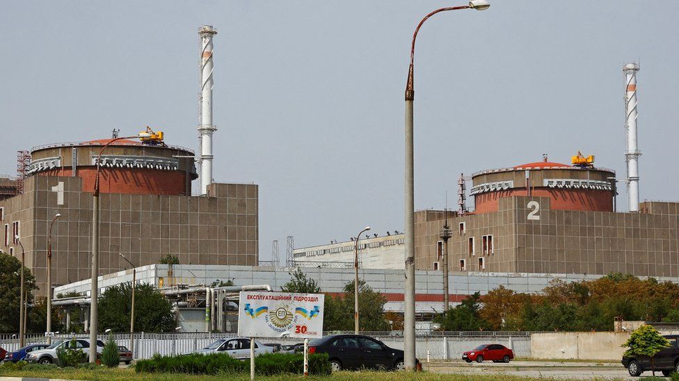 Оккупированная Россией атомная электростанция в Запорожье
