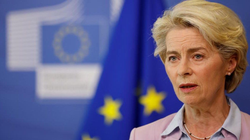 Ursula von der Leyen said as well as price cap there should be a mandatory target to cut peak electricity use