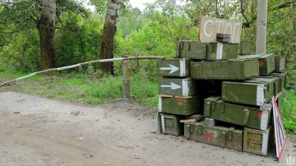Russian troops have left behind equipment in their rush to pull back from the frontlines