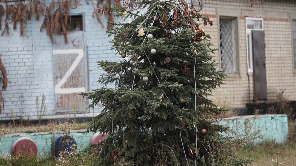 Mines could be anywhere, even a Christmas tree wrapped in suspicious wires