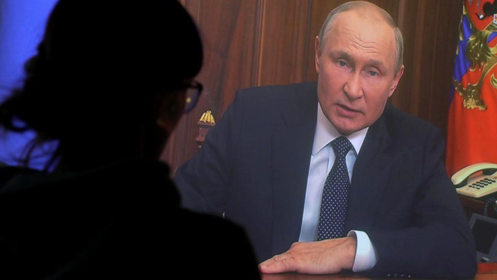 In a televised address this week, Vladimir Putin said he was calling up thousands of extra troops to fight in Ukraine