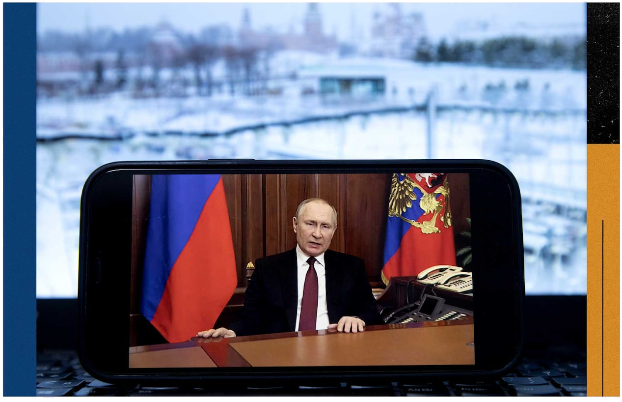 В телеобращении 24 февраля президент россии путин объявил о "специальной операции" кремля в Украине.
