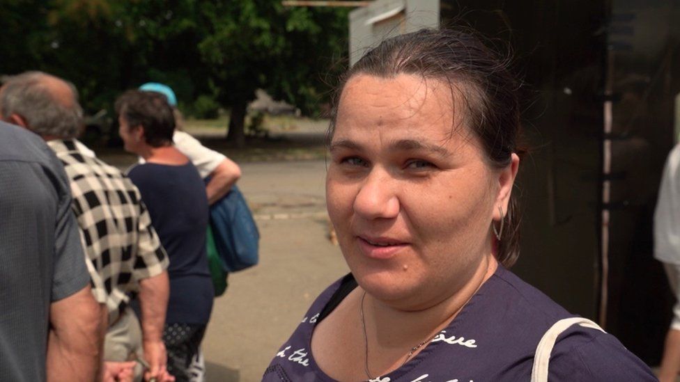 In Mykolaiv, locals like Anya can collect up to 20 litres of clean water a day at distribution points