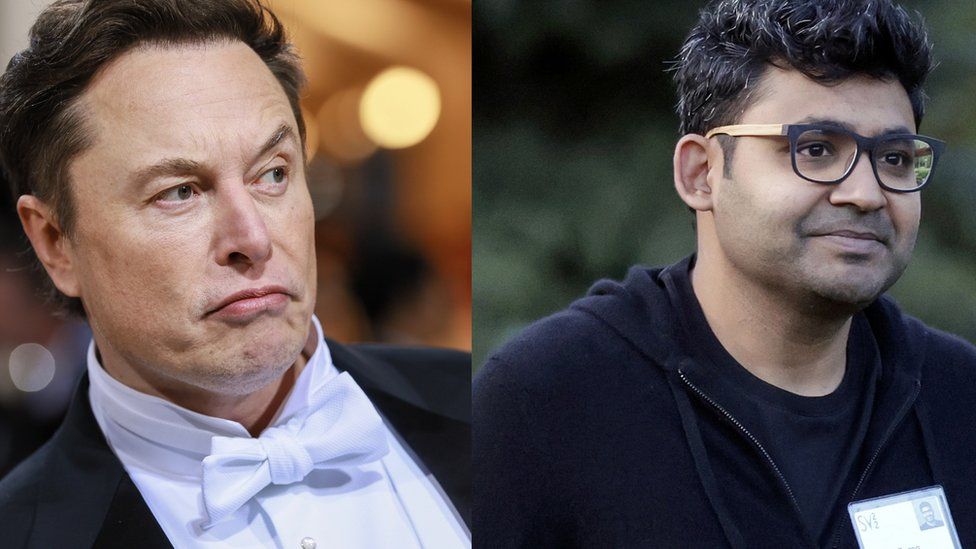 Elon Musk and Twitter boss Parag Agrawal have feuded publicly