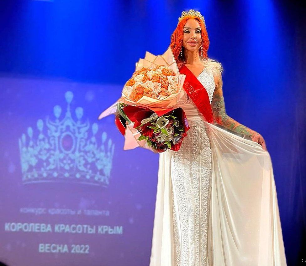 Olga Valeyeva at beauty contest