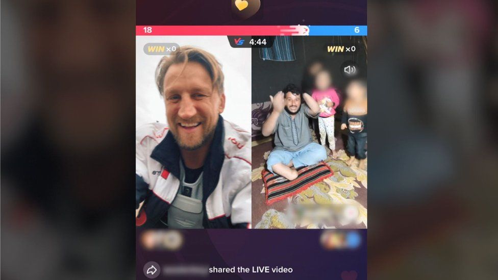 Keith says 50,000 people watched the TikTok live he did with a Syrian family