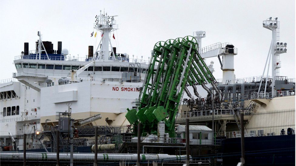 Having LNG vessels nearby could be beneficial for Europe if there is a cold snap