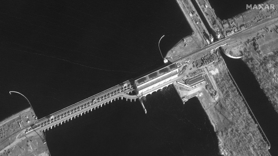 Russian troops swiftly seized control of Kakhovka dam after they invaded Ukraine on 24 February